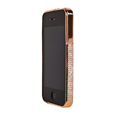 Металлический бампер со стразами Noeson Bronze для Apple iPhone 4/4S(2)
