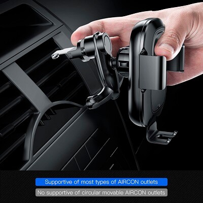 Держатель с беспроводной зарядкой Baseus Smart Vehicle Bracket Wireless Charger (WXZN-01)(4)