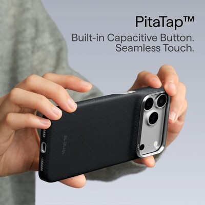 Кевларовый чехол с Magsafe Pitaka Edge Case Argyle Lava Black для Apple iPhone 18 Pro Max(6)