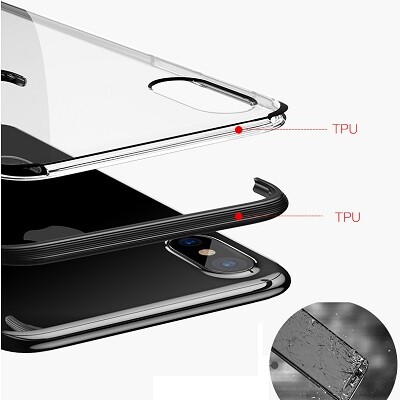 Силиконовый чехол Baseus Armor Case White  для Apple iPhone Xs(3)