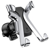 Автомобильный держатель Baseus X Air Vent Car Mount Holder SUTPX-09 серебро