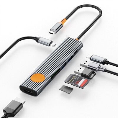 Type-c Хаб WiWU Travel 7in1 USB-C Hub Wi-HB007(4)