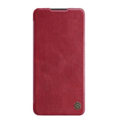 Кожаный чехол Nillkin Qin Leather Case Красный для Xiaomi Poco M4 Pro 5G(1)