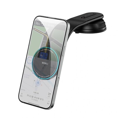 Автомобильный магнитный держатель с беспроводной зарядкой WiWU Universal Automatic Wireless Car Charger CH-327(1)