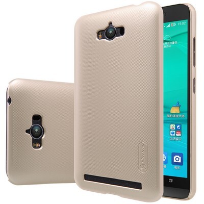 Пластиковый чехол с пленкой Nillkin Super Frosted Shield Gold для Asus Zenfone Max ZC550KL(3)