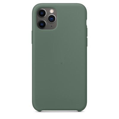 Силиконовый чехол темно-зеленый для Apple iPhone 11 Pro Max(3)