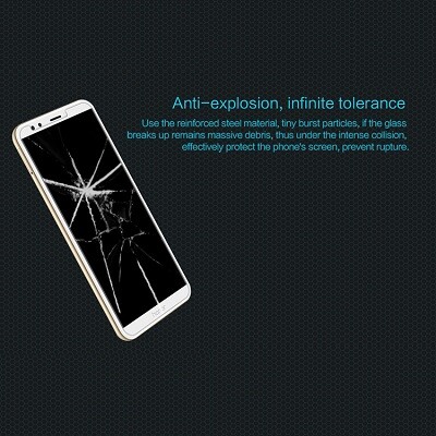 Противоударное защитное стекло с пленкой на камеру Nillkin Amazing H для Huawei Y7 Prime (2018)\ Honor 7C Pro(3)