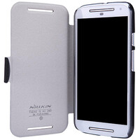 Полиуретановый чехол Nillkin Fresh Series Black  для Motorola Moto G2