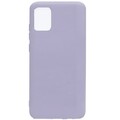 Силиконовый чехол Silicone Case сиреневый для Samsung Galaxy A91(#1)