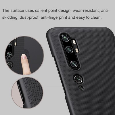 Пластиковый чехол с подставкой Nillkin Super Frosted Shield Мятный для Xiaomi Mi CC9 Pro (Mi Note10)(4)