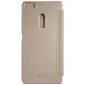 Полиуретановый чехол книга Nillkin Sparkle Leather Case Gold для Asus ZenFone 3 Ultra ZU680KL(#2)
