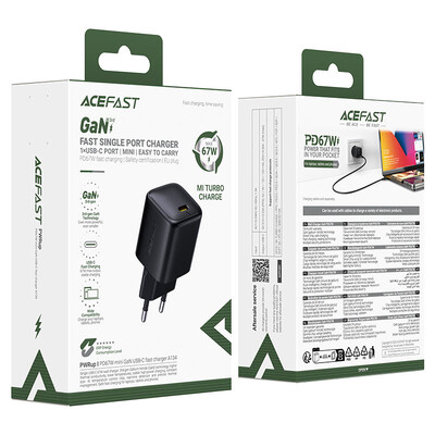 Сетевое зарядное устройство Acefast A134 PD67W GaN USB-C(8)