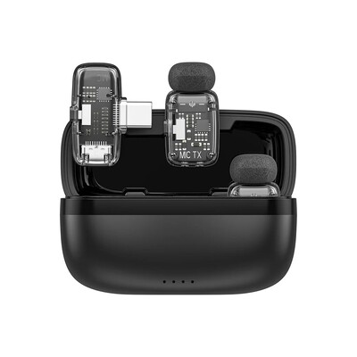 Беспроводной петличный микрофон с шумоподавлением WiWU Wi-WM008(6)