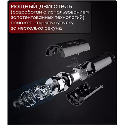Штопор для вина электрический Black Samurai серебро(5)