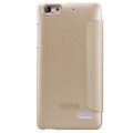 Полиуретановый чехол Nillkin Sparkle Leather Case Gold для Huawei G Play Mini(#2)