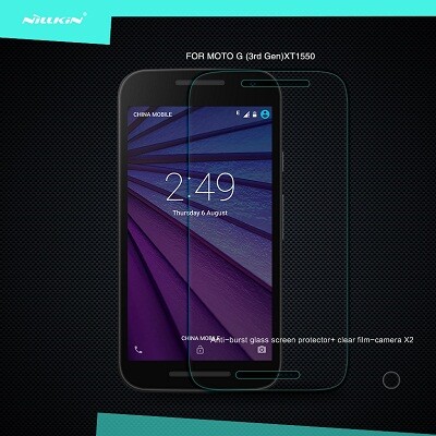 Противоударное защитное стекло Nillkin Amazing H для Motorola MOTO G3 (3-rd Gen)  XT1550(1)