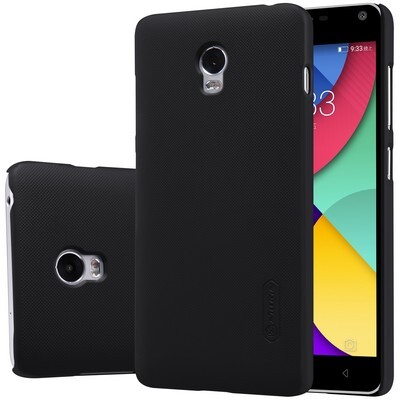 Пластиковый чехол с пленкой Nillkin Super Frosted Shield Black для Lenovo Vibe P1(3)