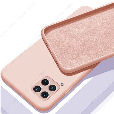 Силиконовый чехол Silicone Case светло-розовый для Samsung Galaxy M32(1)