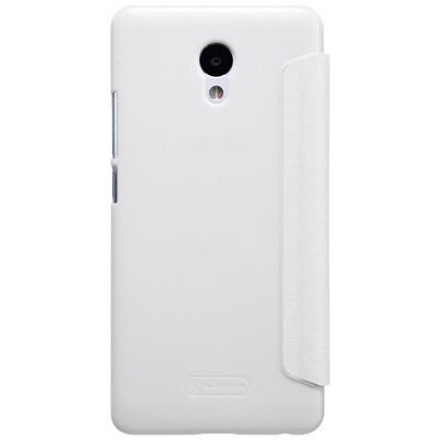 Полиуретановый чехол книга Nillkin Sparkle Leather Case White для Meizu M5 Note(2)