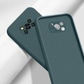 Силиконовый чехол Silicone Case с защитой камеры зеленый для Xiaomi Poco X3/ Poco X3 Pro(#1)