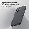 Пластиковый чехол с пластиной Magsafe Nillkin Super Frosted Shield Pro Magnetic Case Черный для Apple iPhone 16(#9)