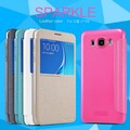 Полиуретановый чехол книга Nillkin Sparkle Leather Case Blue для Samsung J710F Galaxy J7 (2016)(#4)