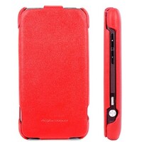 Кожаный чехол книга HOCO Red для HTC EVO 3D