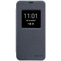 Полиуретановый чехол книга Nillkin Sparkle Leather Case Black для LG Q6