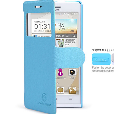 Полиуретановый чехол Nillkin Fresh Series Blue для Huawei Ascend G6(1)