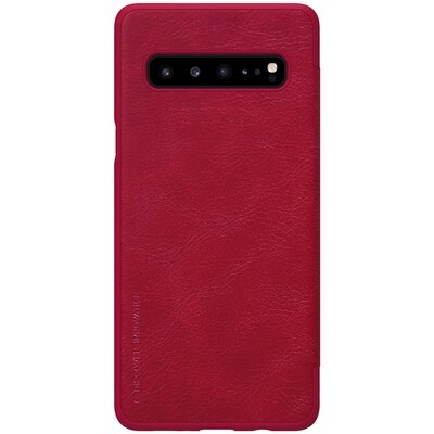 Кожаный чехол Nillkin Qin Leather Case Красный для Samsung Galaxy S10 5G(2)