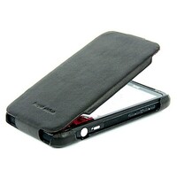 Кожаный чехол книга HOCO Black для HTC EVO 3D