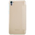 Полиуретановый чехол Nillkin Sparkle Leather Case Gold для HTC Desire 826(#2)