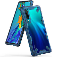 Чехол бампер Ringke Fusion X Series прозрачно-синий для Huawei P30