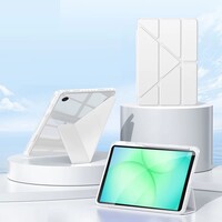 Защитный чехол книжка Acrylic Origami TPU Case с креплением для стилуса серый для Samsung Galaxy Tab A11 Plus