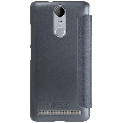 Полиуретановый чехол книга Nillkin Sparkle Leather Case Black для Lenovo K5 Note/A7020(2)