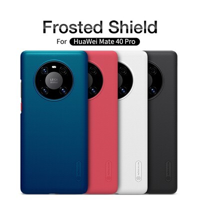 Пластиковый чехол с подставкой Nillkin Super Frosted Shield Черный для Huawei Mate 40 Pro(5)