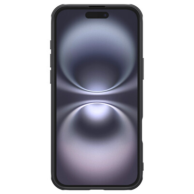 Пластиковый чехол с пластиной Magsafe Nillkin Super Frosted Shield Pro Magnetic Case Черный для Apple iPhone 16(2)