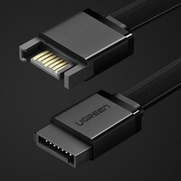 Кабель Ugreen SATA 3.0, 7pin-7pin (0.2m)