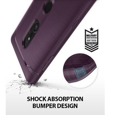 Защитный чехол бампер Ringke Onyx Case фиолетовый для Sony Xperia XZ2(3)