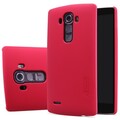 Пластиковый чехол с пленкой Nillkin Super Frosted Shield Red для LG G4(#3)