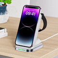 Беспроводное зарядное устройство ACEFAST E15 3-in-1 Fast Wireless Charger Desktop Holder белый(#7)