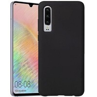 Силиконовый чехол Silicone Case черный для Huawei P30 Lite