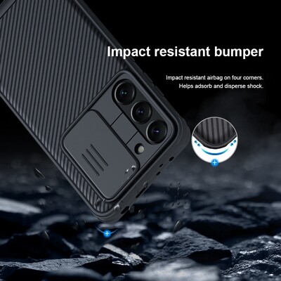 Чехол-накладка Nillkin CamShield Pro Зеленая для Samsung Galaxy S23(7)