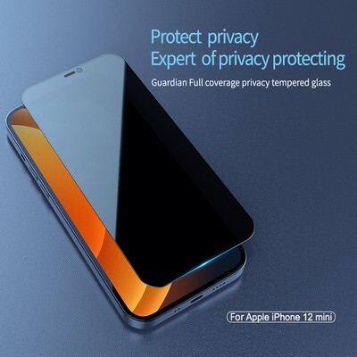 Защитное стекло Антишпион Nillkin Guardian Full Coverage Privacy Tempered Glass  для Apple iPhone 12 mini(12)