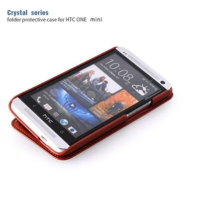 Кожаный чехол HOCO Crystal Series Brown для HTC One M7(3)