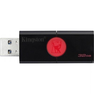 Флешка USB 3.1 (тип A) Kingston DataTraveler 106 32GB Black/Red (DT106/32GB)(1)