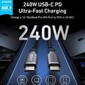 Кабель Anker A88E2 USB Type-C - USB Type-C 240W 1.8м, черный(#3)
