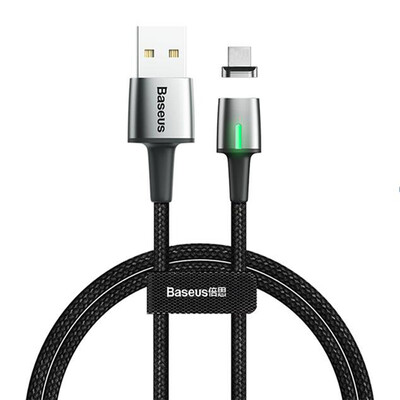 Кабель Baseus Zinc Magnetic USB для Micro 1.5A 2m (CAMXC-B01) черный(1)