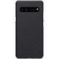 Пластиковый чехол с подставкой Nillkin Super Frosted Shield Черный для Samsung Galaxy S10 5G(#1)