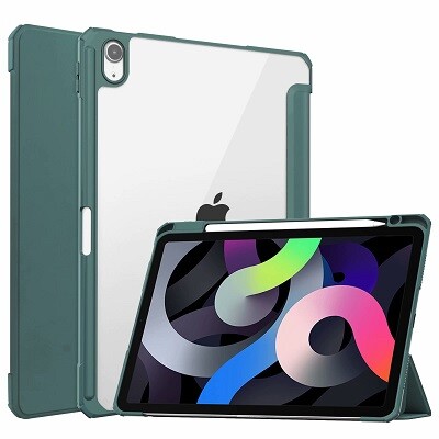 Защитный чехол книжка Acrylic TPU Case с креплением для стилуса зеленый для Apple iPad Air (2022)(1)